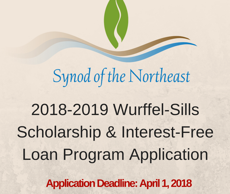 2018-2019 Undergraduate & Seminary Scholarship/Interest-free Loan: Synod of the Northeast