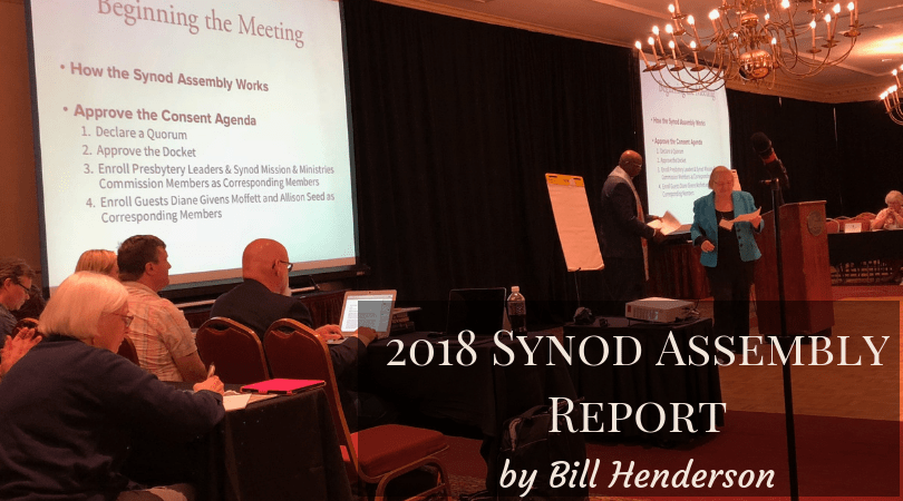 Report from the 2018 Synod Assembly