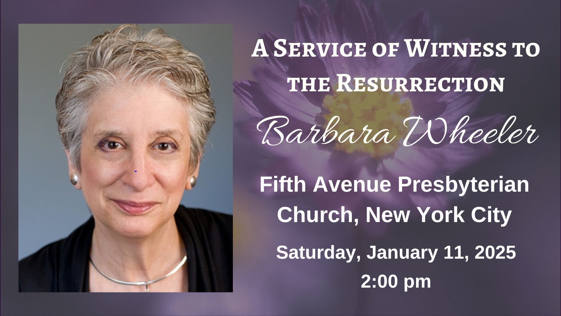 Barbara Wheeler Memorial Service 1920x1080