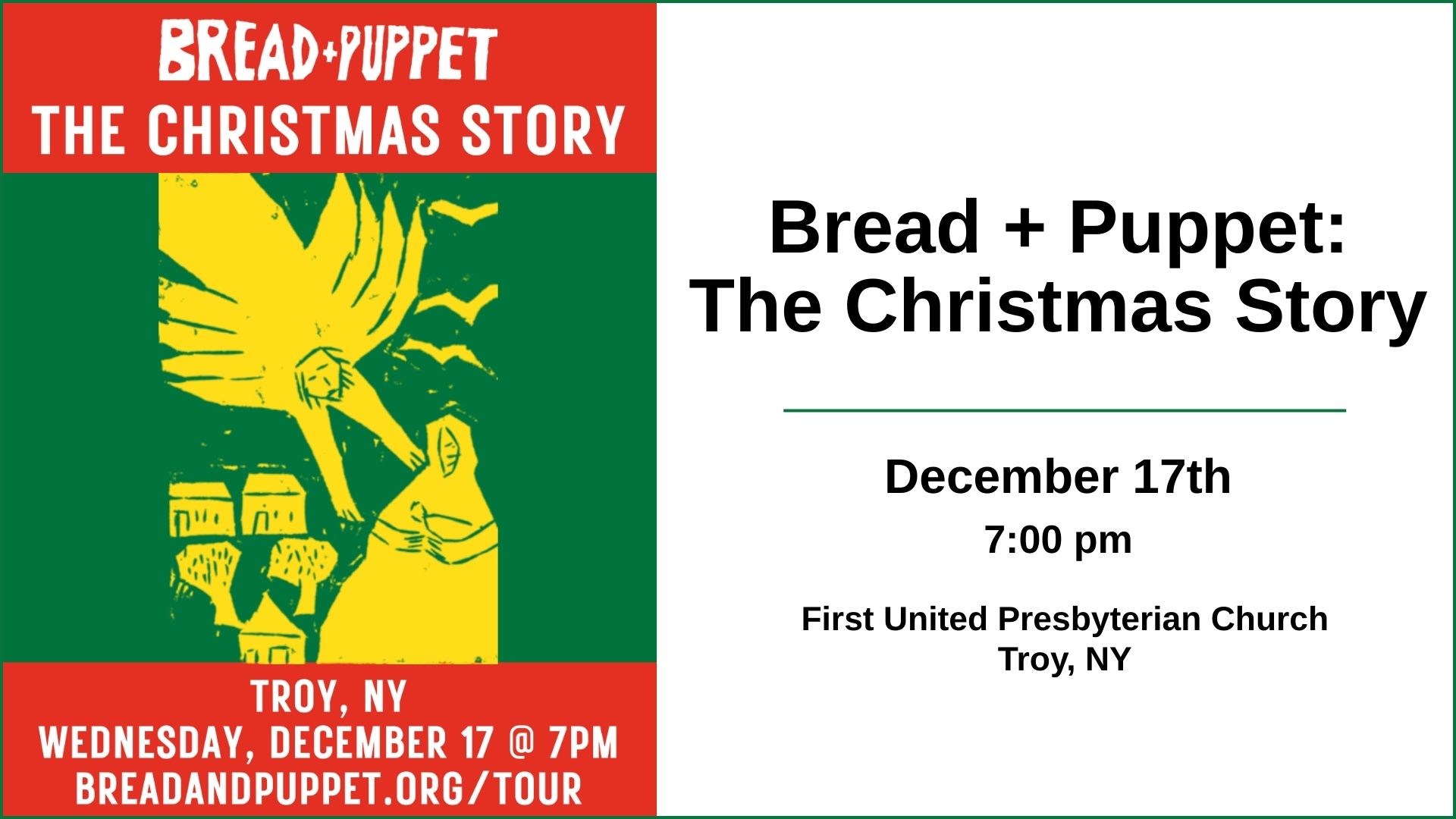 Dec2025 Bread+Puppet First United Presbyterian Church