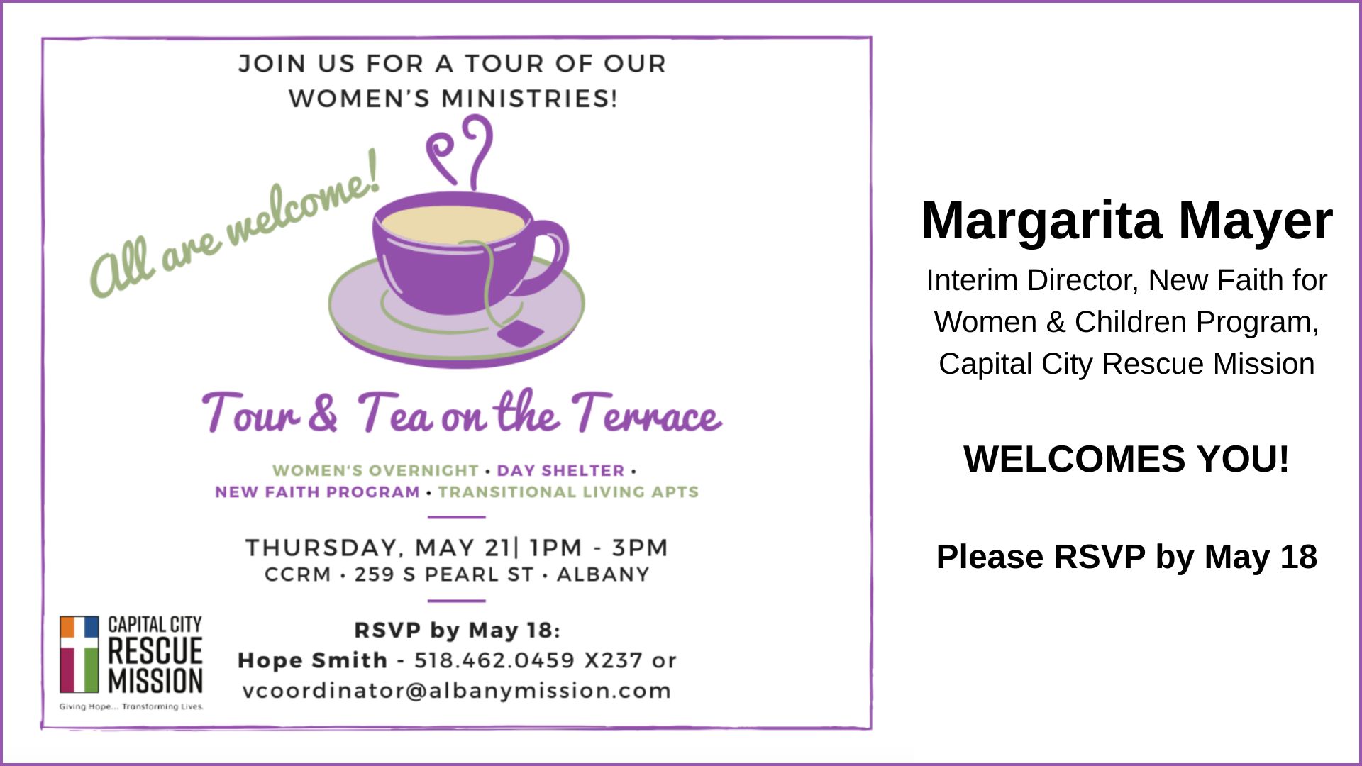 Capital City Rescue Mission Tour Tea May2026 1920x1080